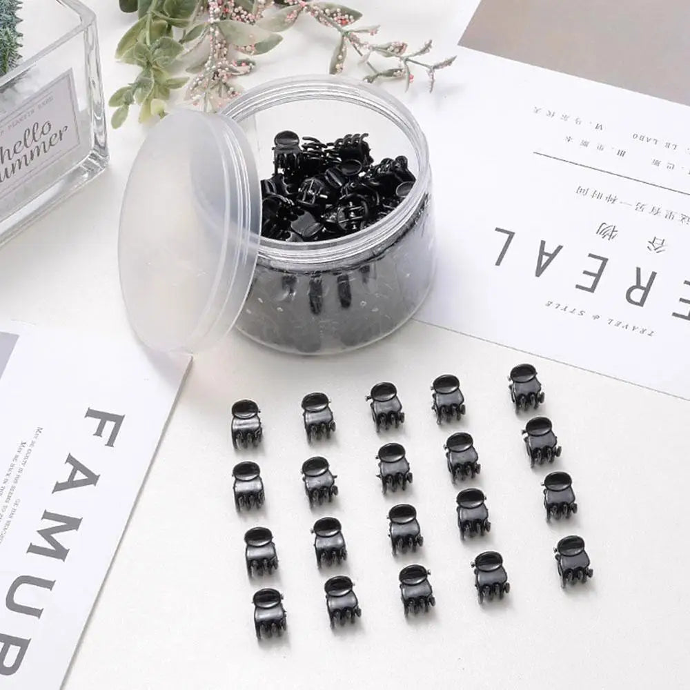 12PCS/set High Quality Plastic Hair Clips Claws Mini Clamps Fashion Girls Crab Hair Claw Gifts Hair Accessories Without Box