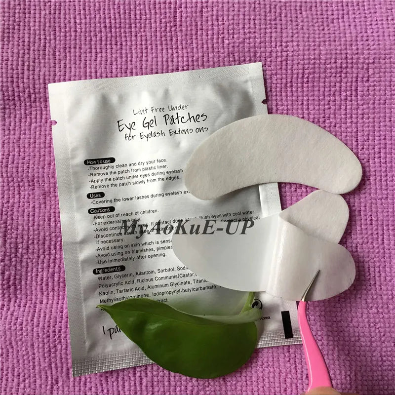100 pairs Eyelash Patches Under Eye Pads For Eyelash Extension Eyelashes Make Up Tools Lash Patches Tips Sticker Wraps Silver