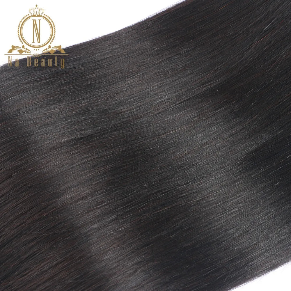 Brazilian Hair Bundles Straight Hair Weaves Human Remy Hair Weaving Double Weft Na Beauty Weaves Shipping Free