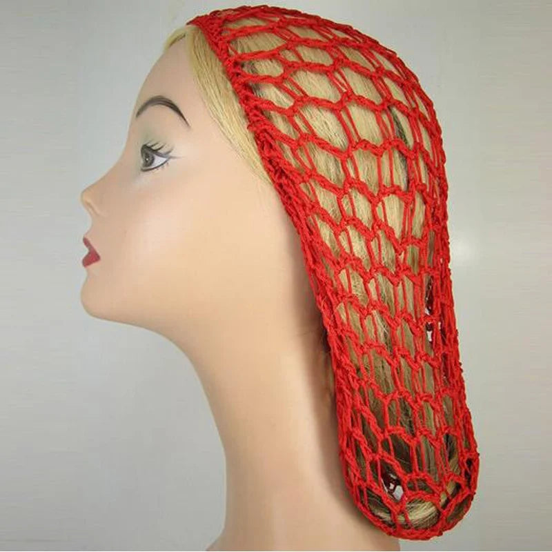 Women Ladies Hair Net Accessories Soft Rayon Snood Hair Net Colorful Crocheted Hair Net Popular