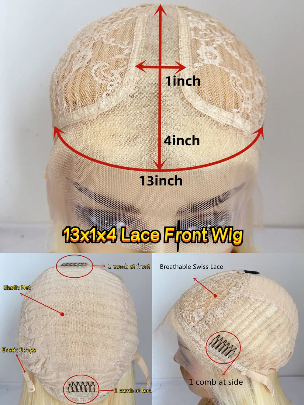 Hd Ash Grey Colored Blonde Ombre Short Bob Natural Wave 13x4 Lace Front Human Hair Wigs Dark Roots Side Parting Baby Hair 180%