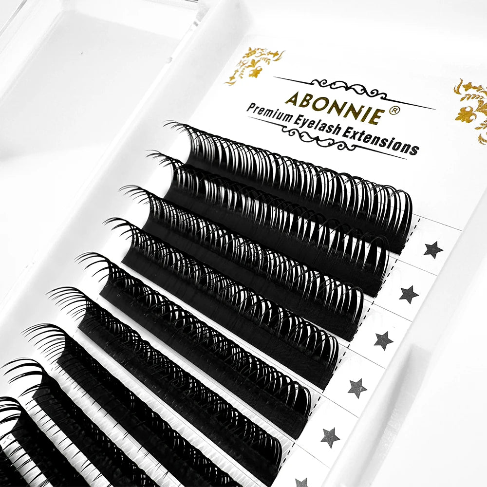 Abonnie Spikes Lashes Extensions Wet Classic Eyelashes New Eyelashes for Eye Beauty