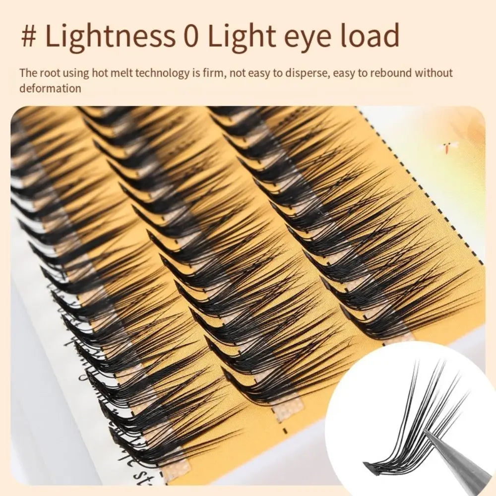New L Curl Mink False Eyelash 60 Clusters Lashtray for Makeup 10D/20D Eyelashes Extensions Individual Handmade Eye Lashes