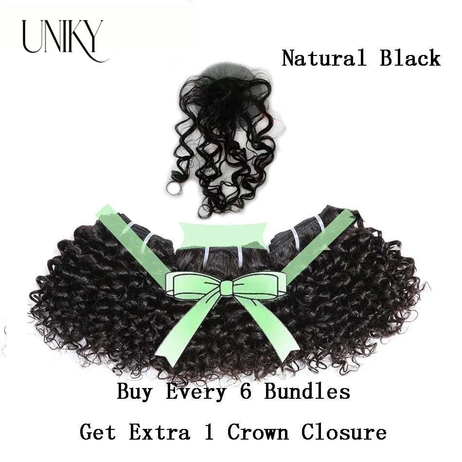 Short Kinky Curly Brazilian Hair Weave Bundles 100% Remy Human Hair Extensions Dark Brown Raw Jerry Curly Hair Bundle Deals