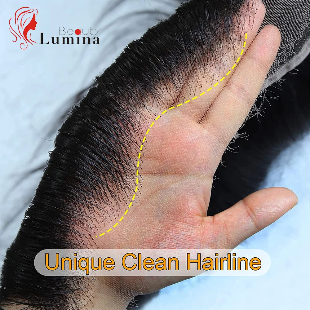 Frontal 13x6 HD Lace Only Invisible Transparent Lace Melt Skins Straight 13x6 Lace Frontal Human Hair Remy Pre Plucked