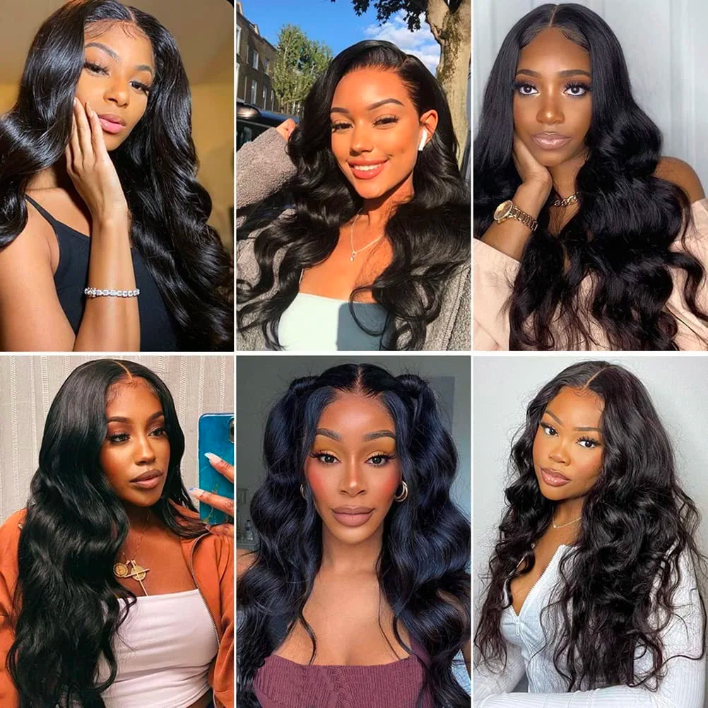 Brazilian Body Wave Human Hair WigsBody Wave Lace Front Wigs Human Hair 13x4 HD Transparent Lace Frontal Wigs for Black Women