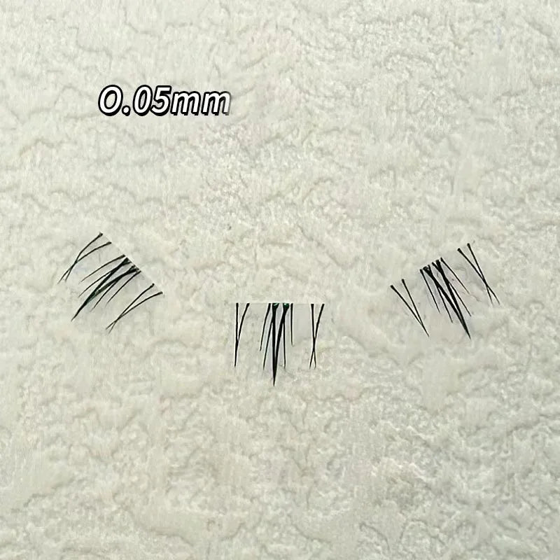 Segmented Lower Lashes Comic Eye Lashes Natural Bottom Lashes Soft Manga Eyelashes Bunches Eyelash Clusters Korean Makeup