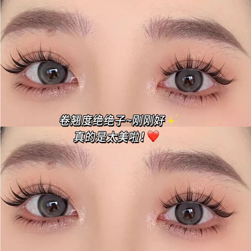 Segmented Lower Lashes Comic Eye Lashes Natural Bottom Lashes Soft Manga Eyelashes Bunches Eyelash Clusters Korean Makeup