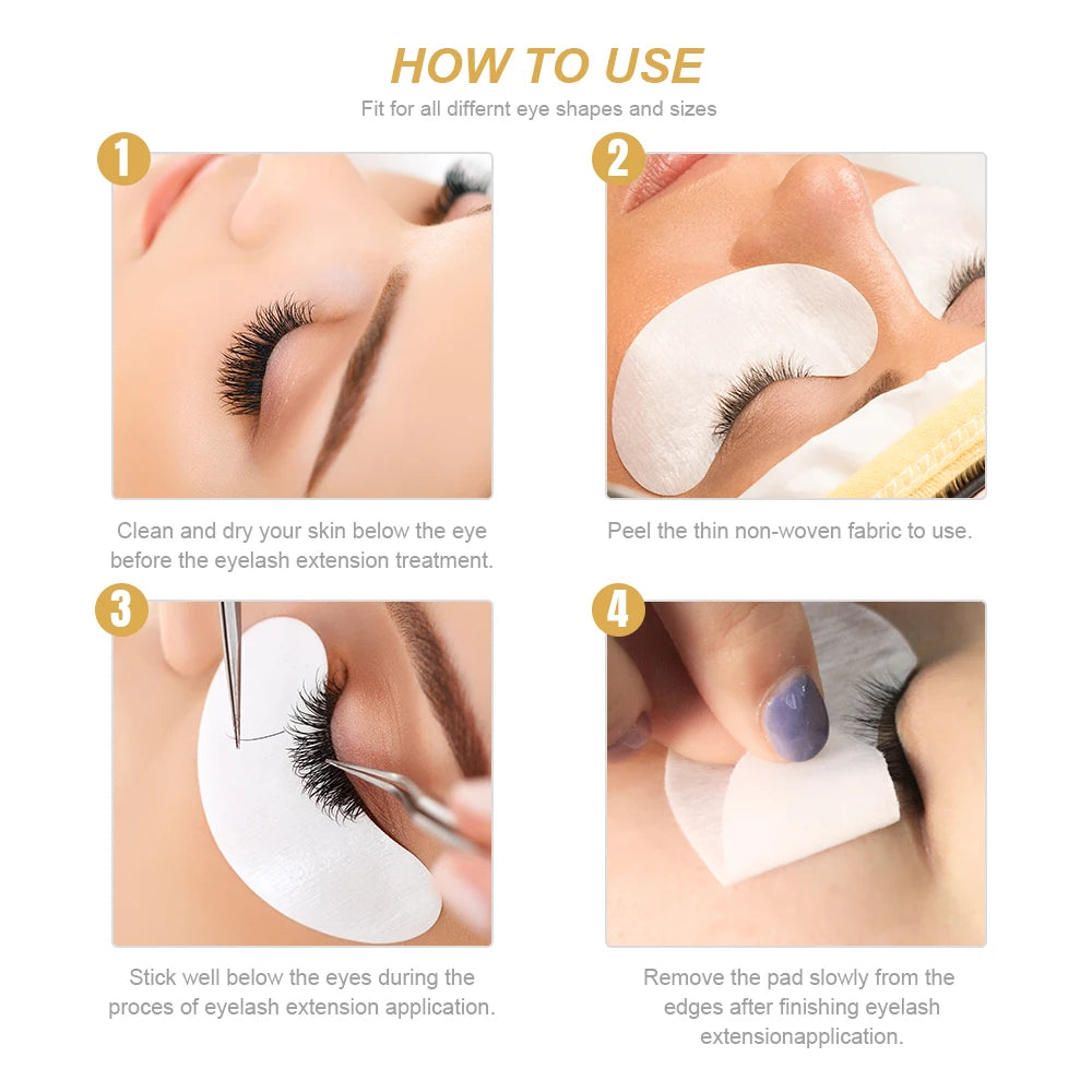 Eye Patches Eyelash Extension Under Eyelashes Fake Lashes Stickers Lash Extension Supplies Patches For Building Eyelid Stickers