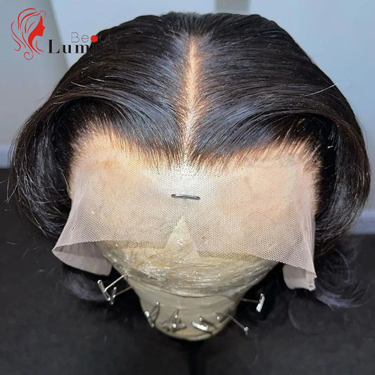 Frontal 13x6 HD Lace Only Invisible Transparent Lace Melt Skins Straight 13x6 Lace Frontal  Human Hair Remy Pre Plucked