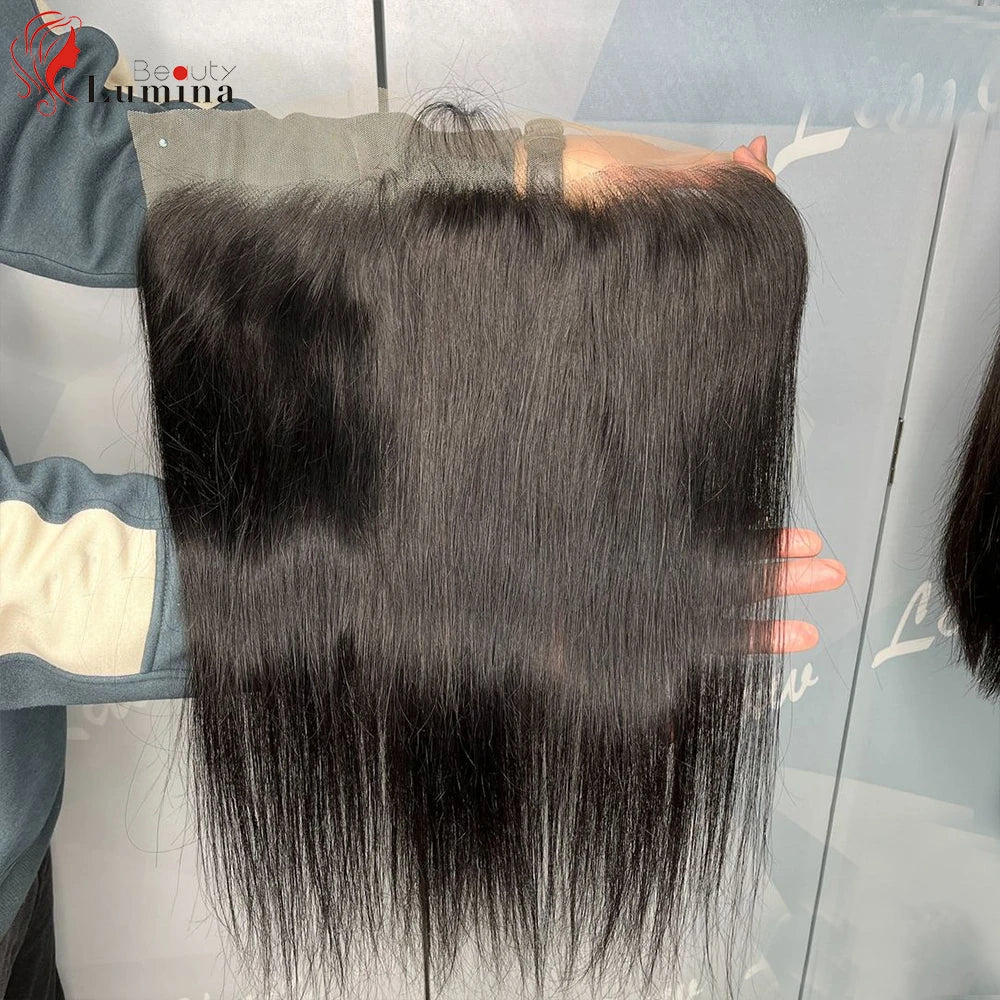 Frontal 13x6 HD Lace Only Invisible Transparent Lace Melt Skins Straight 13x6 Lace Frontal  Human Hair Remy Pre Plucked