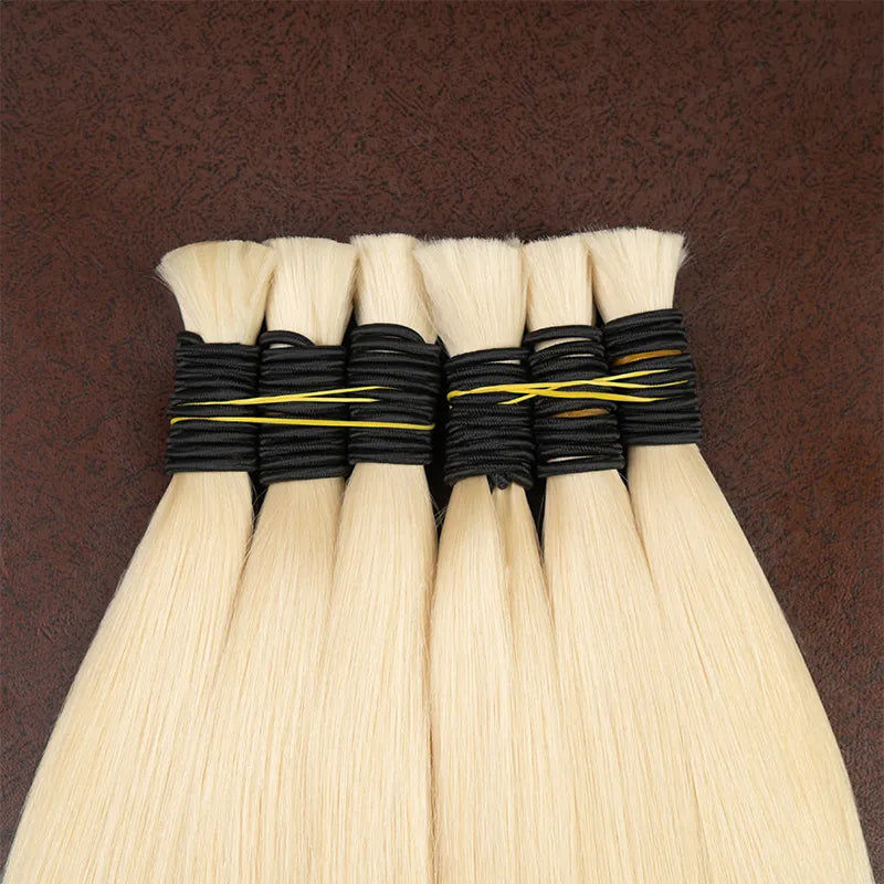 Natural Deep Black Brown Color Cabelo Loiro Vietnamita Blonde Color Hair Bulk 613 Human Hair Bundles Hair Extensions