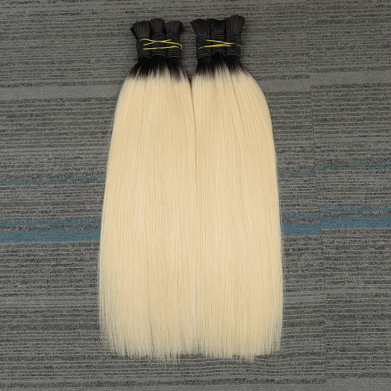 Natural Deep Black Brown Color Cabelo Loiro Vietnamita Blonde Color Hair Bulk 613 Human Hair Bundles Hair Extensions