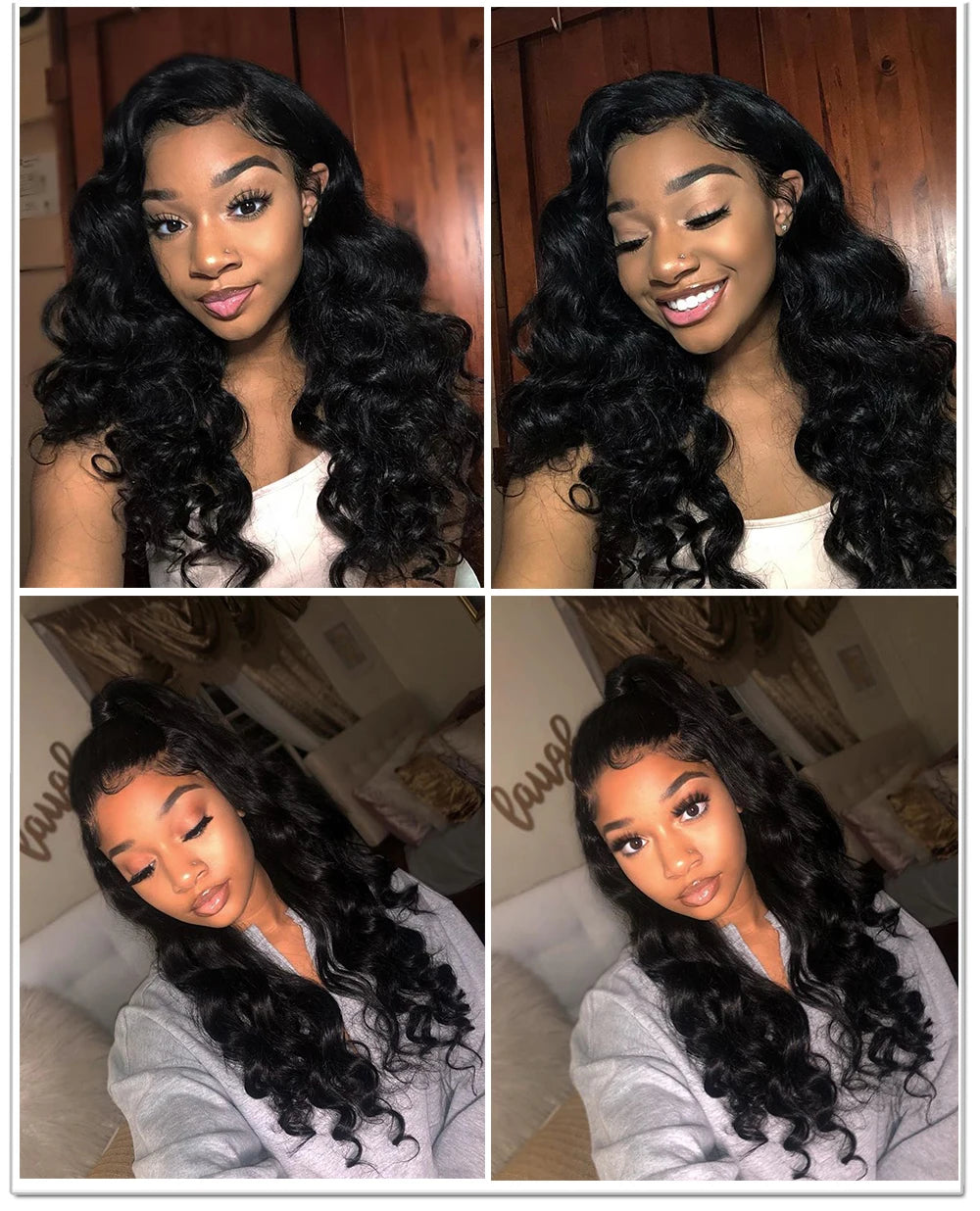 30 Inch Loose Wave Bundles 12A Raw Indian Hair Weave Bundles 1/3/4 PCS Loose Deep Wave Curly Human Hair Extensions Natural Black