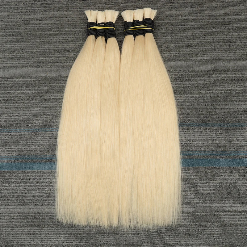 Natural Deep Black Brown Color Cabelo Loiro Vietnamita Blonde Color Hair Bulk 613 Human Hair Bundles Hair Extensions