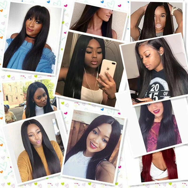 Maxhair Brazilian Straight Raw Virgin Human Hair Weaves Bundles Unprocessed Natural Human Hair Extensions Double Drawn Bundles