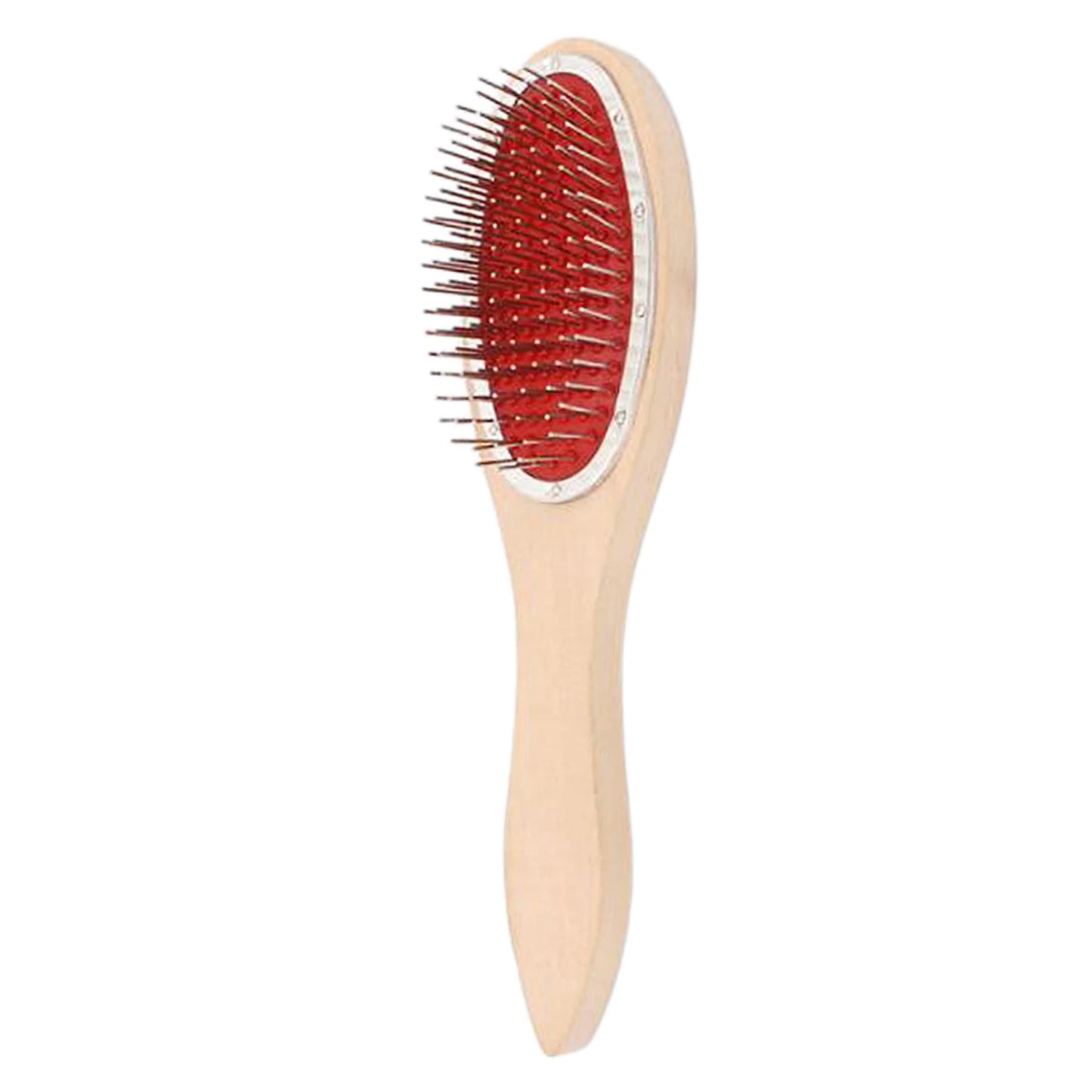 Professional Anti Static Detangling Steel Tooth Wood Comb Wig Hair Extensions Brush for Hairbrush Large Paddle Cushion Comb