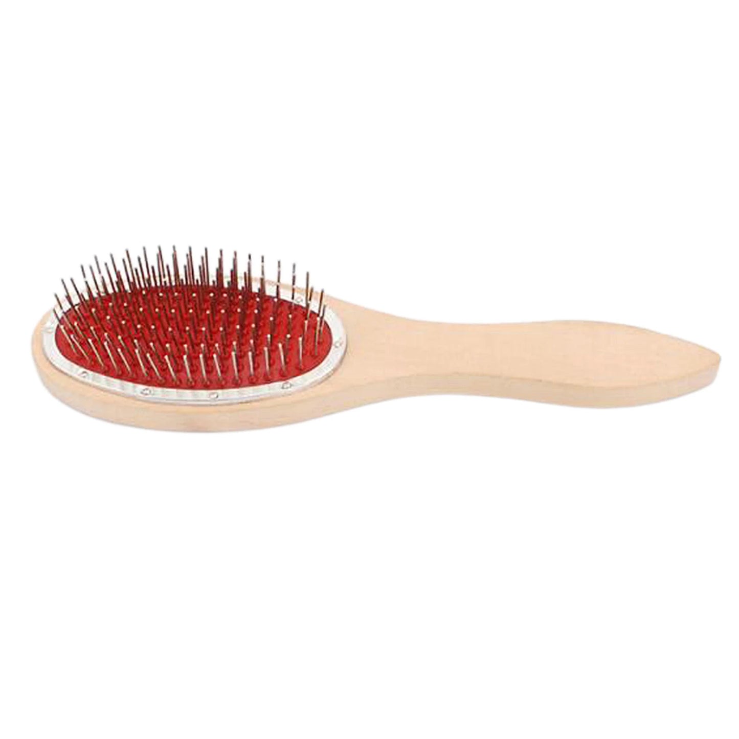 Professional Anti Static Detangling Steel Tooth Wood Comb Wig Hair Extensions Brush for Hairbrush Large Paddle Cushion Comb