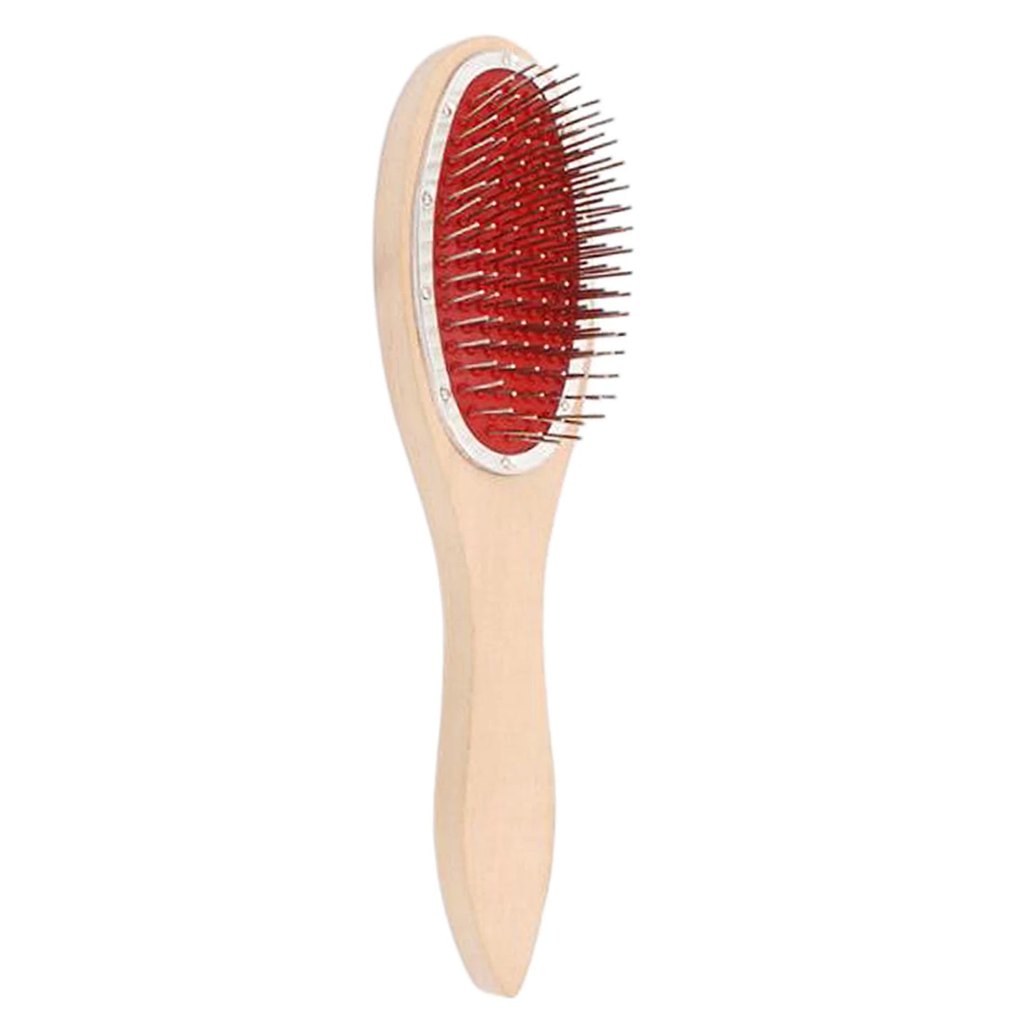 Professional Anti Static Detangling Steel Tooth Wood Comb Wig Hair Extensions Brush for Hairbrush Large Paddle Cushion Comb