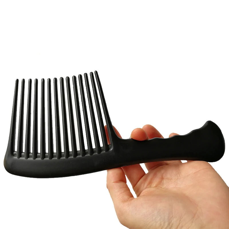 1PC Black Large Wide Teeth Comb For Long Curly Hair Women Wig Detangling Hairdressing Reduce Hair Loss Brush