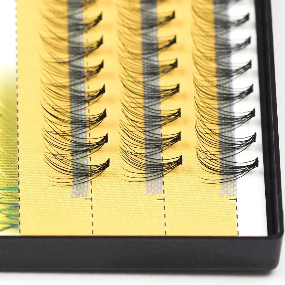 Grafting World 10D Natural Eyelash Extensions Mink Black Fake False Eyelashes Curl Natural Eye Grafting Individual Lashes