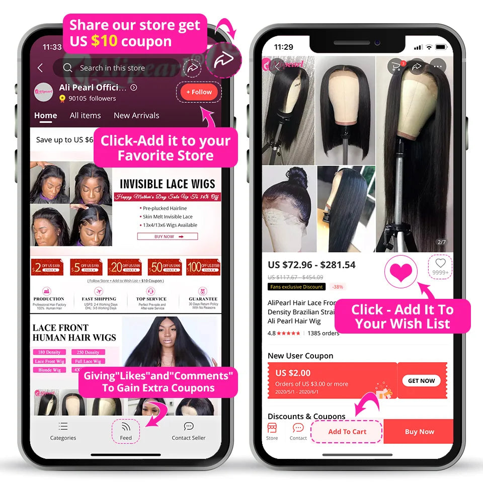 Straight 5x5 Closure Human Hair Pre-Plucked With Baby Hair Swiss Lace Free Part Lace Closure Natural Black Color Ali Pearl Hair