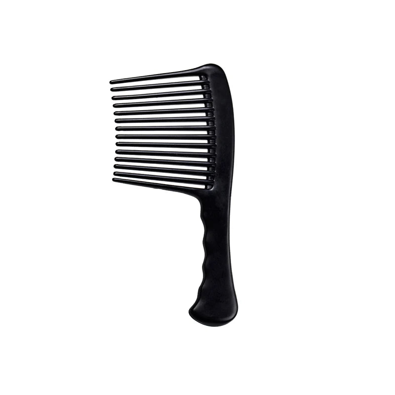 1PC Black Large Wide Teeth Comb For Long Curly Hair Women Wig Detangling Hairdressing Reduce Hair Loss Brush