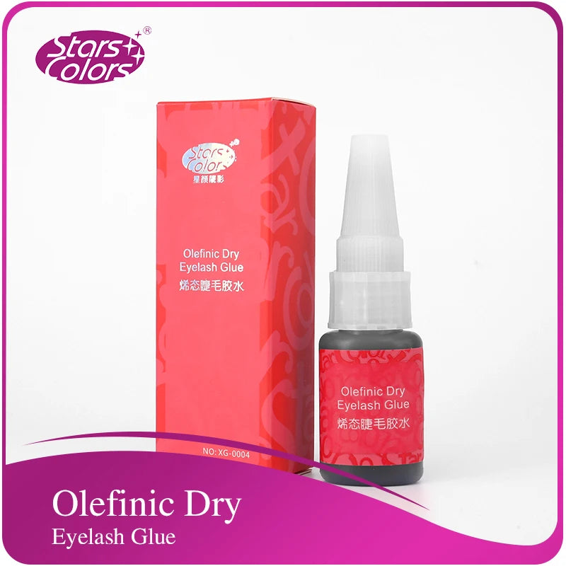 Stars colors new false eyelashes smelless Olefinic dry glue extension Adhesive Makeup Extension