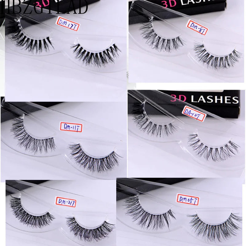 NEW Mink Eyelashes Clear Band Eye Lashes Crisscross Transparent Band False Eyelashes Handmade Dramatic Lashes Upper Lash