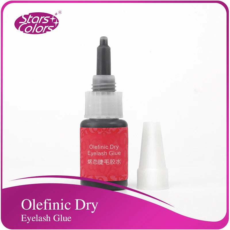 Stars colors new false eyelashes smelless Olefinic dry glue extension Adhesive Makeup Extension