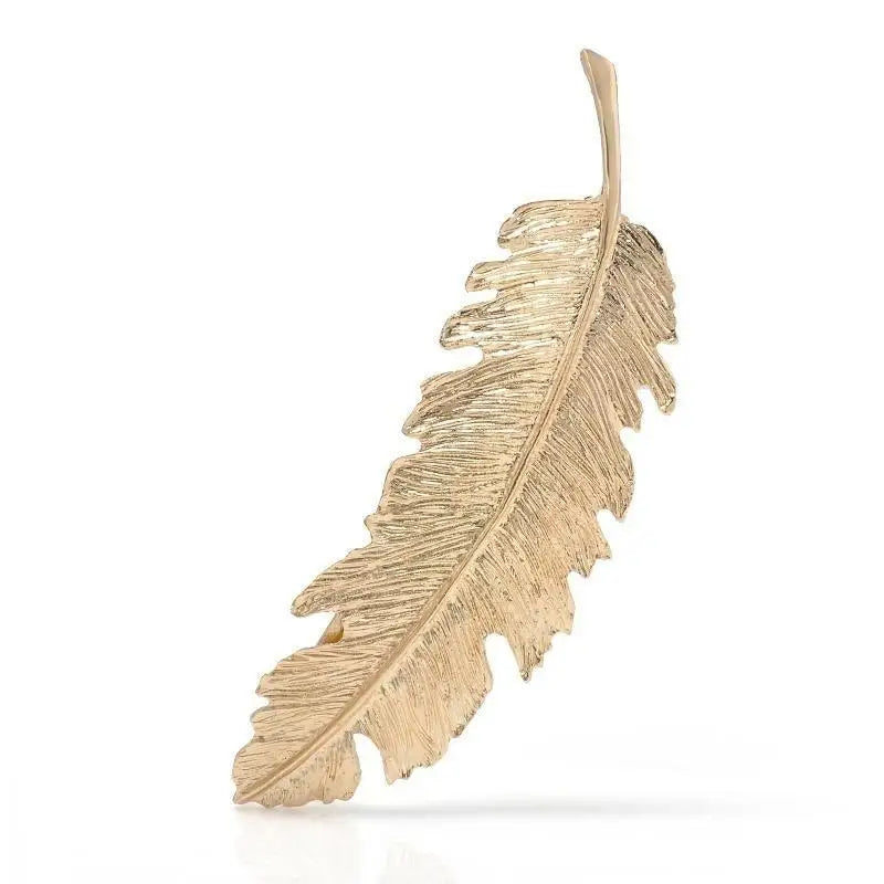 1PCS Leaf Feather Hair Clip Barrette Bobby Pins Women Hair Accessories Fashion Sweet Graceful Hairgrip 3 Kinds Hairpins