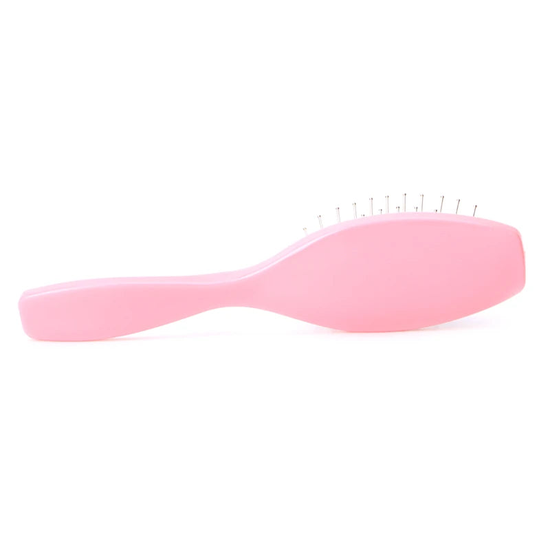 Anti Static Steel Tooth Comb Brush  Hairdressing Salon Tools For Wig Hair Extensions Training Head Plastic Handle New