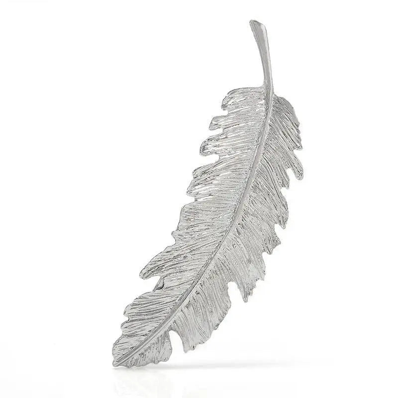 1PCS Leaf Feather Hair Clip Barrette Bobby Pins Women Hair Accessories Fashion Sweet Graceful Hairgrip 3 Kinds Hairpins