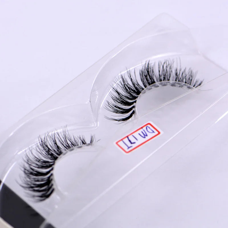 NEW Mink Eyelashes Clear Band Eye Lashes Crisscross Transparent Band False Eyelashes Handmade Dramatic Lashes Upper Lash