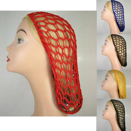 Women Ladies Hair Net Accessories  Soft Rayon Snood Hair Net Colorful Crocheted Hair Net Popular