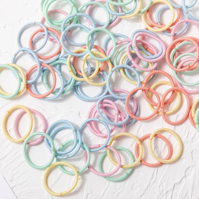 50/100pcs Baby Boys Girls 2cm Mini Hairbands Girls Elastic Finger Rubber Bands Ponytail Holder Hair Ties Kids Hair Accessories