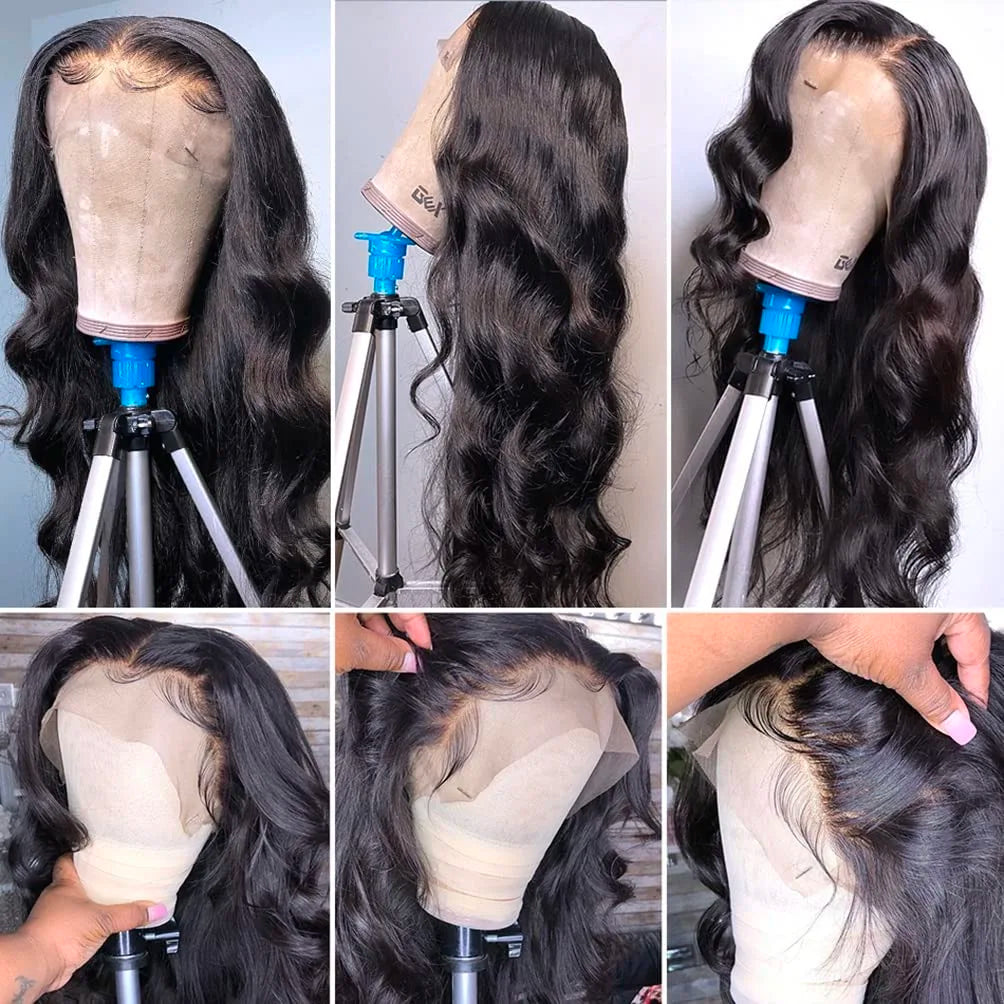 Brazilian Body Wave Human Hair WigsBody Wave Lace Front Wigs Human Hair 13x4 HD Transparent Lace Frontal Wigs for Black Women