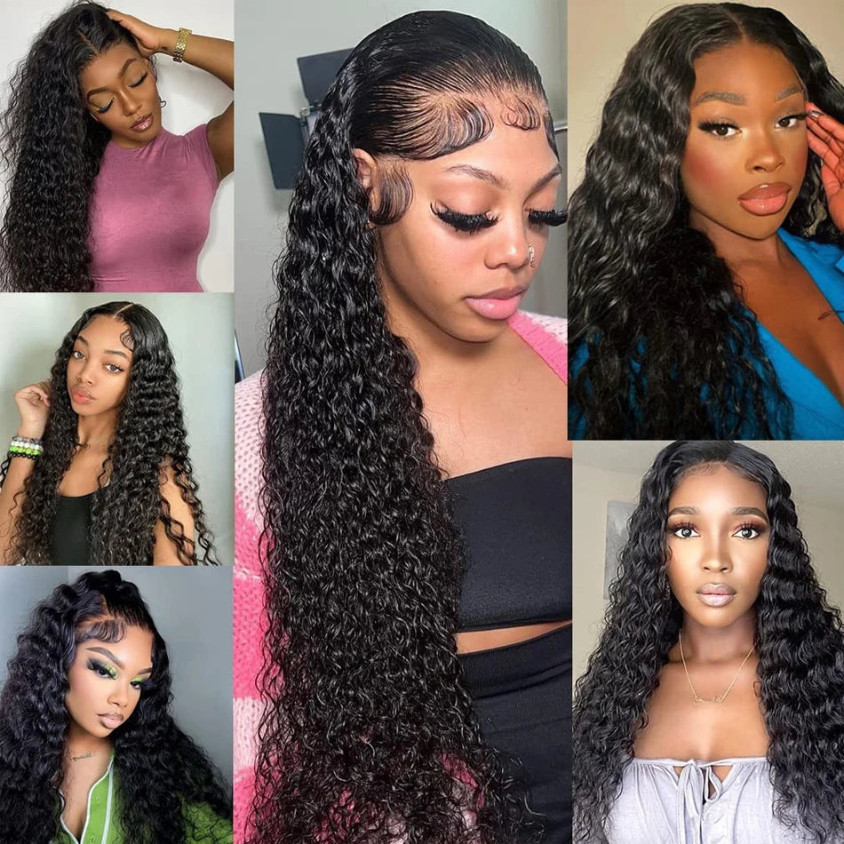 Water Wave Bundles 100% Real Human Hair 8-26inch Virgin 4 Bundle Deals Mongolian Unprocessed Raw Hair Extensions Deep Curly Hair