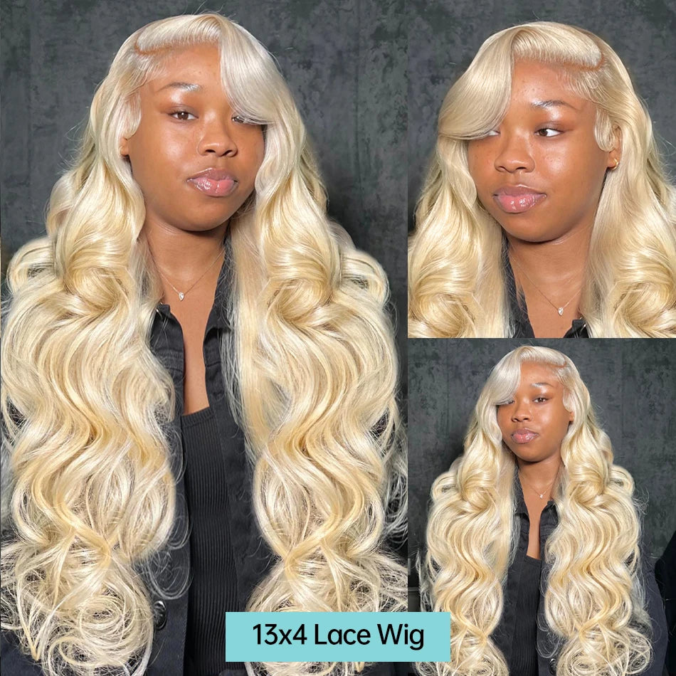 613 Honey Blonde 13x6 HD Transparent Lace Front Human Hair Wigs For Women 30 32 Inch Body Wave 13x4 Lace Frontal 5x5 Closure Wig