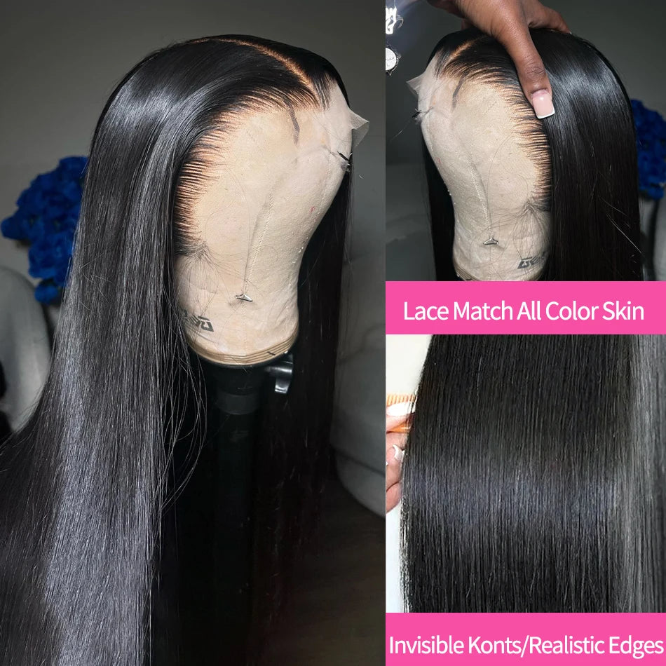 Addictive Brazilian 30 40 Inch Straight 13X4 Lace Front Human Hair Wigs13x6 Transparent Hd Lace Frontal Wig 5x5 Glueless Wig