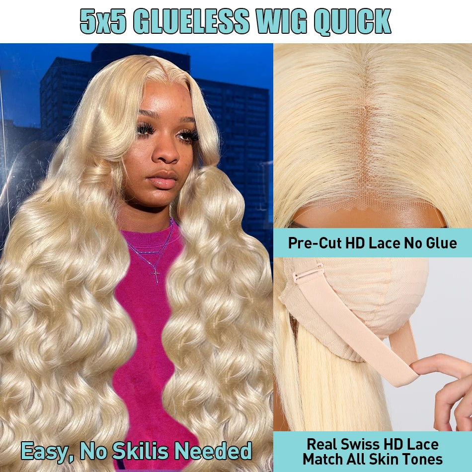 613 Honey Blonde 13x6 HD Transparent Lace Front Human Hair Wigs For Women 30 32 Inch Body Wave 13x4 Lace Frontal 5x5 Closure Wig