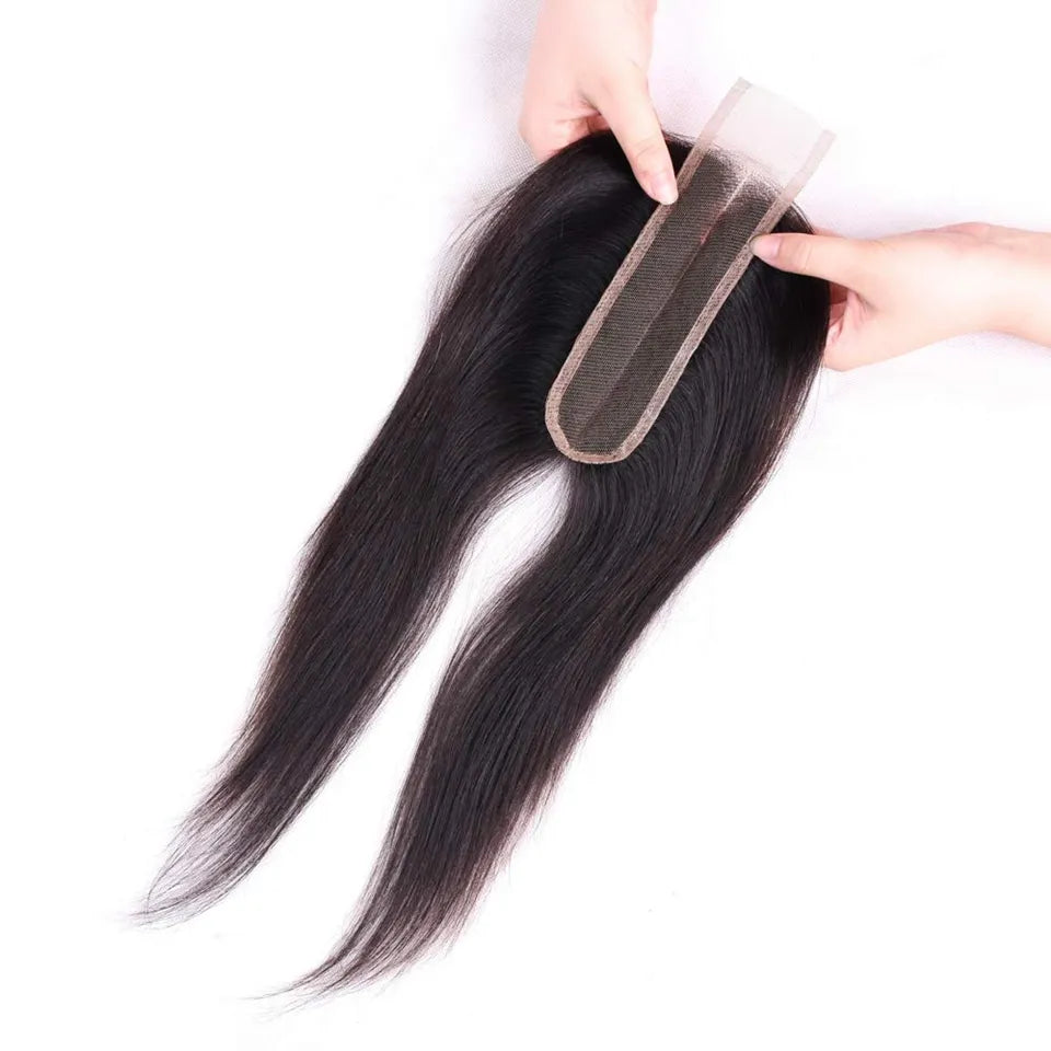 Alipretty Straight Hair Kim Closure 2x6 Lace Middle Part Swiss Lace Human Hair Closure For Women Brazilian Remy Hair Weaving