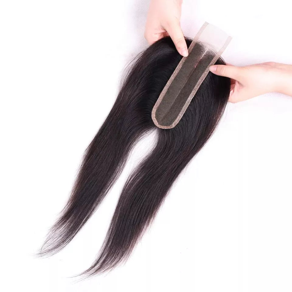 Alipretty Straight Hair Kim Closure 2x6 Lace Middle Part Swiss Lace Human Hair Closure For Women Brazilian Remy Hair Weaving