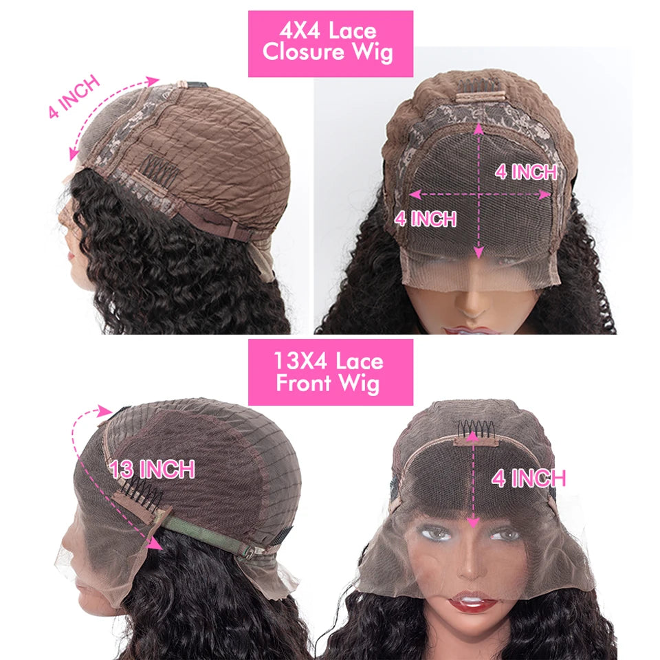 Peruvian Body Wave Lace Front Wig 4x4 Body Wave Lace Closure Wigs For Women Human Hair Wigs ISEE HAIR 13X4 Lace Frontal Wigs