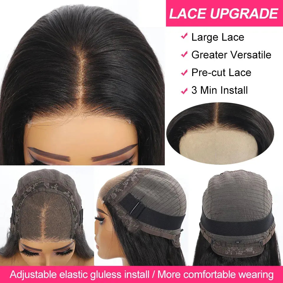 Wear And Go Glueless Human Hair Wig 5x5/4x6 HD Lace Closure Wig For Women 13x6 Lace Frontal Wigs 13x4 Lace Front Human Hair Wig