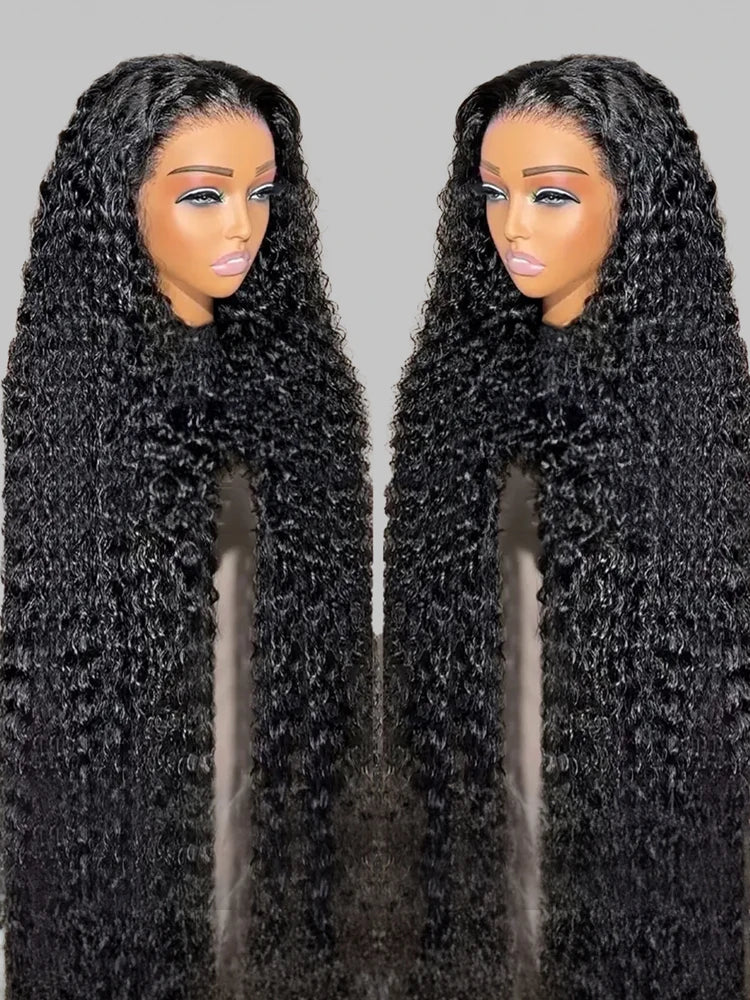 4X4 Glueless Wig Human Hair Ready To Wear Preplucked Deep Wave Frontal Wig 13x6 HD Lace Curly Lace Front Human Hair Wigs On Sale