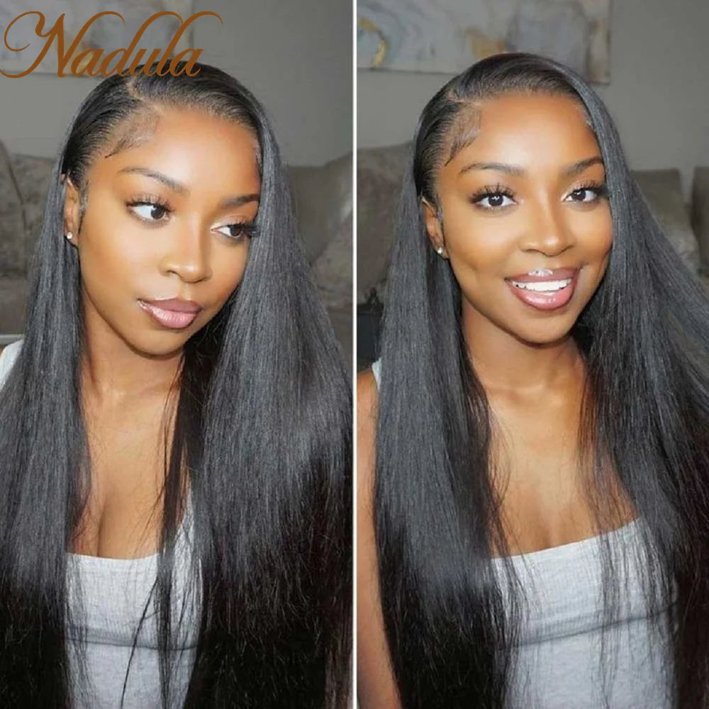 Nadula Hair 6X4.5 Lace Closure Wig Glueless Pre Cut Lace Wigs Straight Human Hair Wig Upgrade Breathable Cap Air Wig Wear&Go