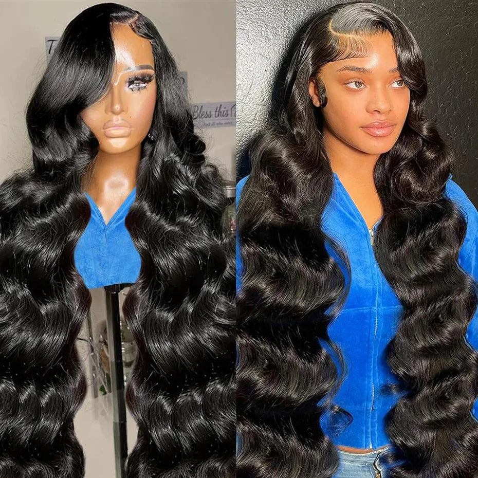 30inch 13x4 Body Wave Lace Front Wig Human Hair Pre Plucked 4x4 Glueless Indian Human Hair Lace Frontal Wigs For Women Jarin