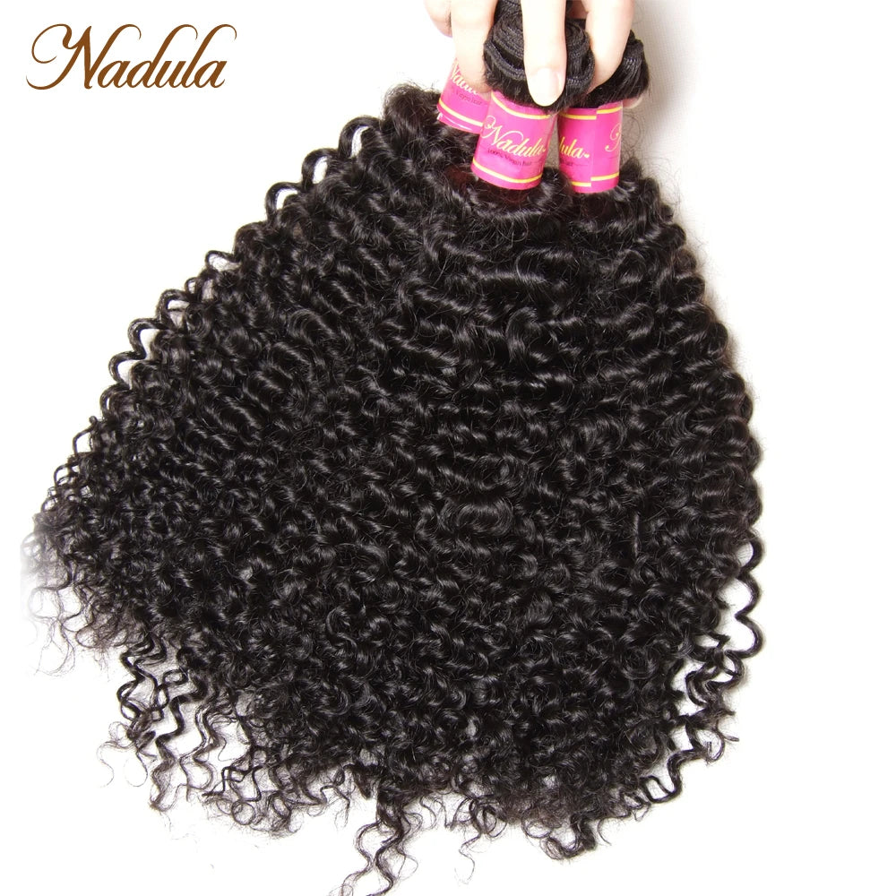 Nadula Curly Hair Bundles 3piece/Lot Indian Hair Wave Human Hair Extensions 8-26inch Remy Hair Natural Color Free Shipping