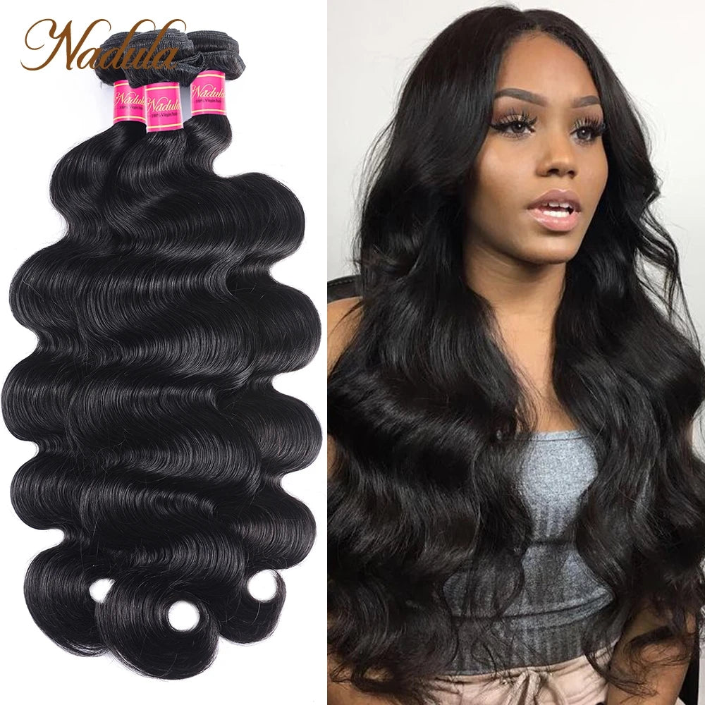 Nadula Hair Bundles Cheap Body Wave Peruvian Hair Bundles 8"-30 inch Bundles Human Hair Weave Wholesale Bundles Fast Shipping